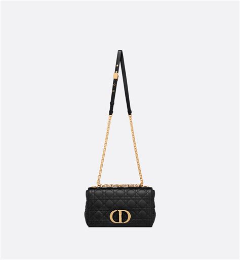 dior medium dior caro bag black cannage supple calfskin and lambskin women|honest dior caro bag.